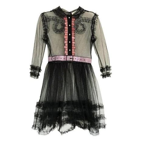 gucci embellished ruffled tulle dress|Gucci Tulle .